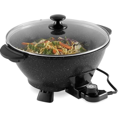 deep frying electric wok